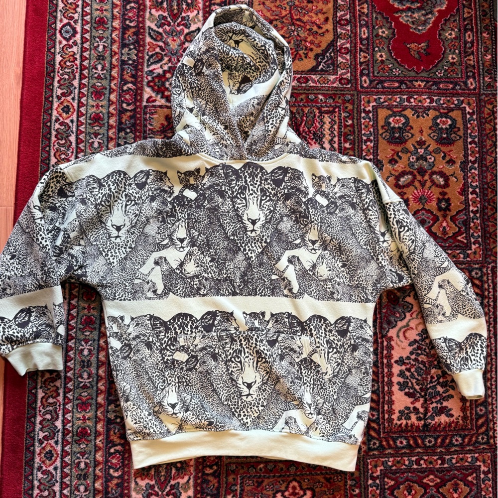 Mint Green Leopard Sweatshirt